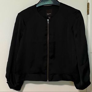 Free Press Satin Bomber Jacket